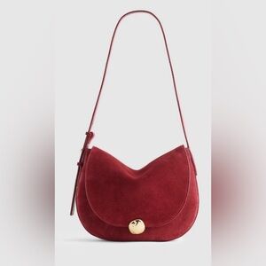 Madewell Dakota Suede Saddle Shoulder Bag